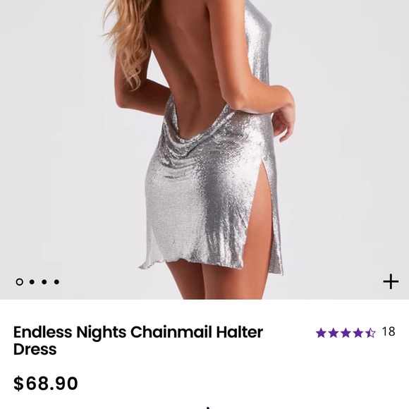 Silver metallic Dress - Picture 2 of 3